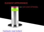 Anti Rust Retractable Integrated Rising Bollards Customization Lifting Column