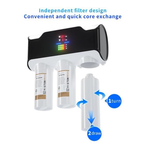 Quality Smart LCD 800 GPD Reverse Osmosis Alkaline Water Purifier TDS Monitoring for sale
