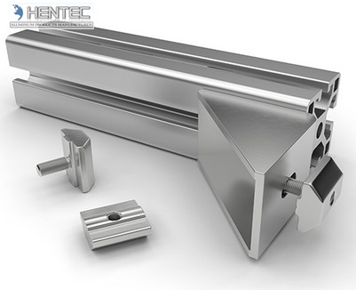 6063 Extruded Aluminum Shapes T - Slot Aluminum Alloy Assembly Line Profiles
