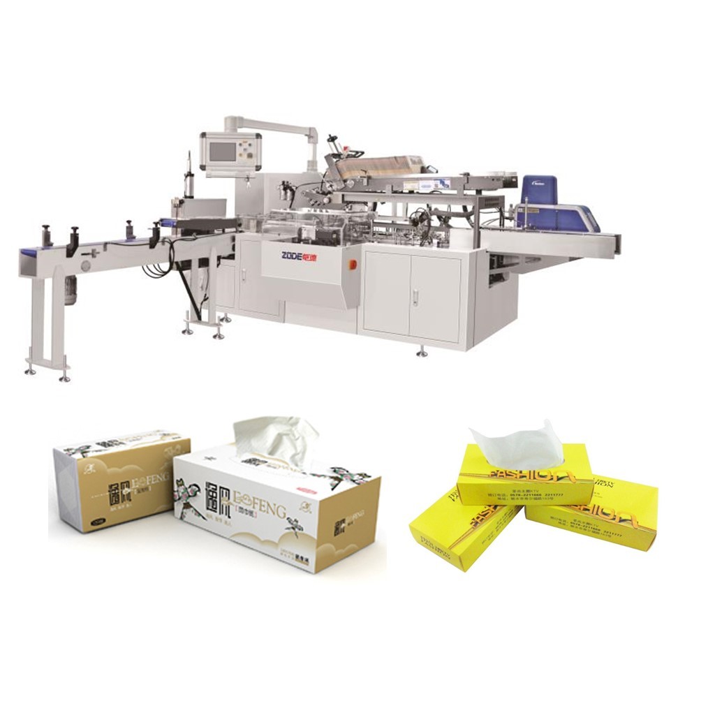 100-130m/Min Speed High Tech Facial Tissue Folding Machine With Automatic Transfer System