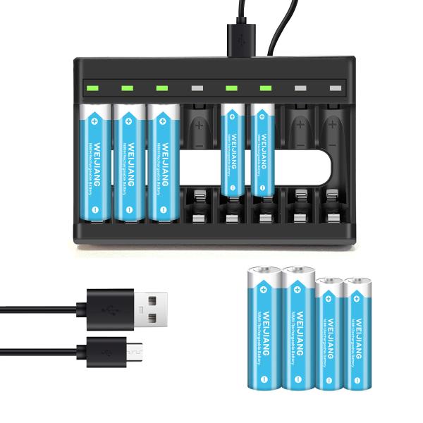 Quality 8 Slots AA AAA 1.2V NIMH Small Batteries Ni Cd Battery Charger for sale