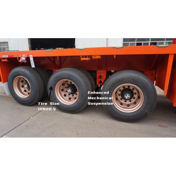 CIMC Tri Axle 20/40 Ft Semi Flatbed Trailer with Front Wall for Sale | CIMC Trailer for Sale