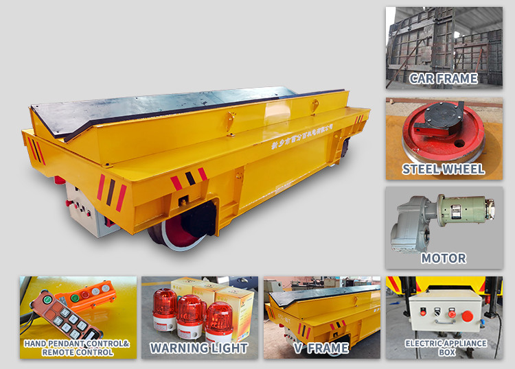 Factory V-Deck Frame Electric Coil Moving Trolley