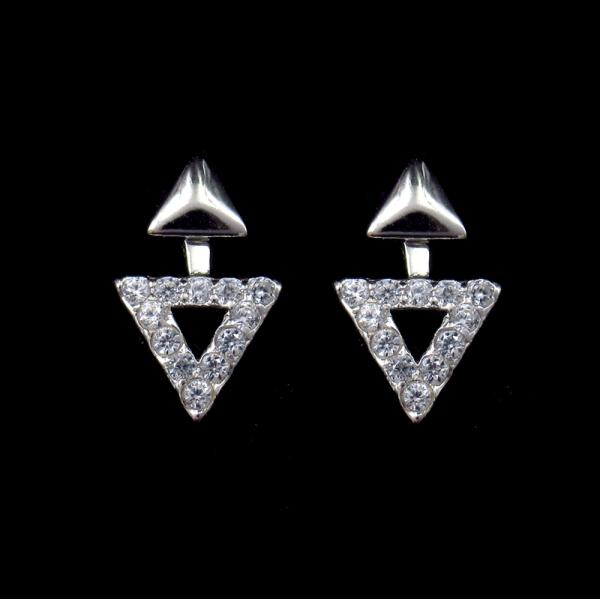 Fashionable 925 Sterling Silver Jewelry Santa Claus Stud Earrings For Anniversary