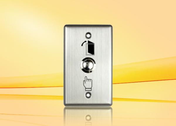Nickel - Plated Copper Push Button For Access Control , weatherproof push to