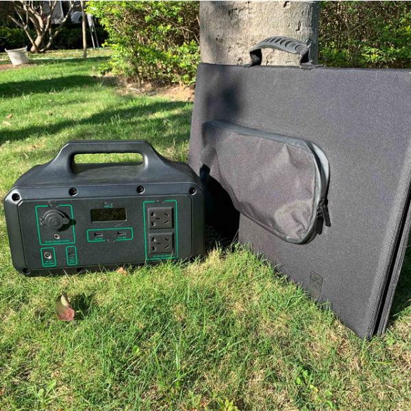 100w Peak Power Foldable Solar Panel For Backup Power Charge