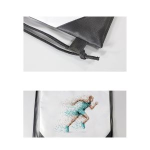 Customized Printed Sublimation Bag Blanks Oxford Cloth Promotional Drawstring