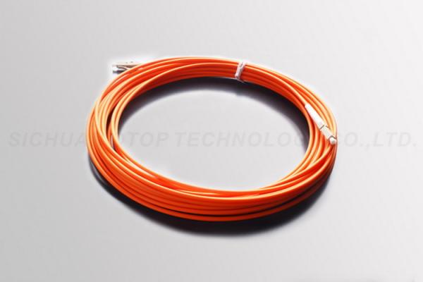Quality Multimode Fiber Optic Patch Cables LC / APC - LC / APC Orange Color for sale