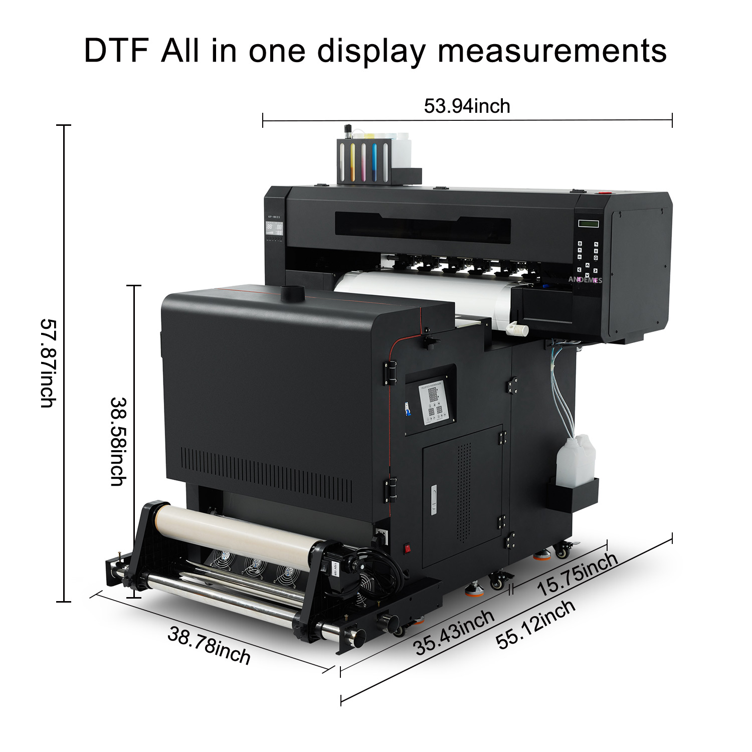 Automatic DTF Transfer Print T Shirt Printing Machine with Dimensions L*W*H 1435*610*615mm