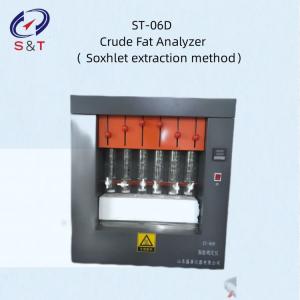 China Crude Fat Analyzer Feed Testing Instrument Soxhlet Extraction Method wholesale