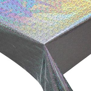China Custom Glitter Printed Tablecloth 137x274cm For Party wholesale