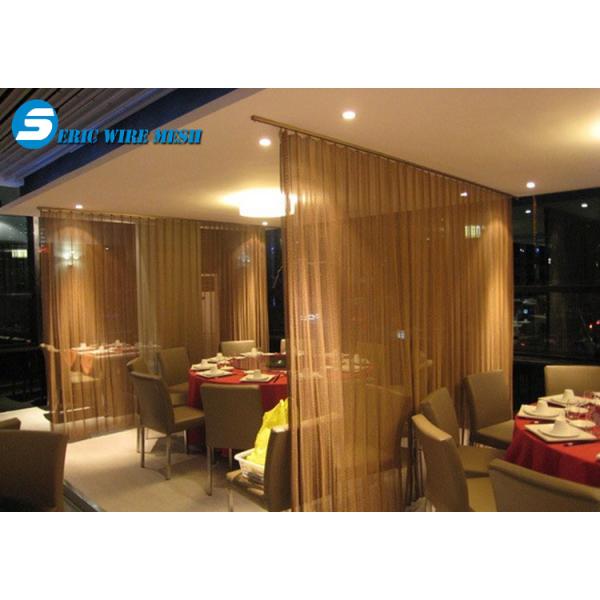 Eric Manufacturers Window Screen Brass Chain Link Decorative Wire Mesh