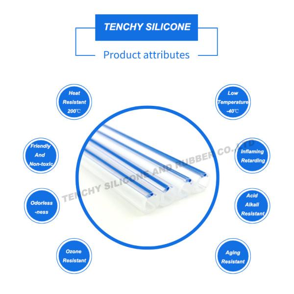 Biodegradable Ultra Thin Wall Silicone Tubing Pipe For Pharmaceutical
