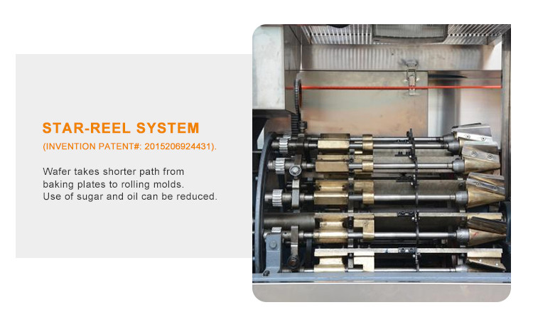 Roller Forming Automatic Barquillo Cone Production Line with CE 5000 Standard Cone/hour
