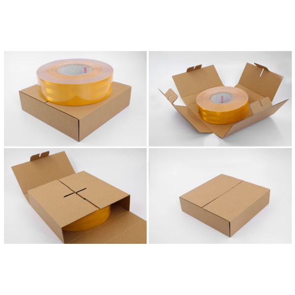 DOT-C2 Reflective Safety Tape with Glass Bead Technology Durability for Trucks