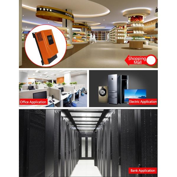 Low Frequency 3kW 230VAC Solar Power Inverter With 60A MPPT Solar Charge Controller