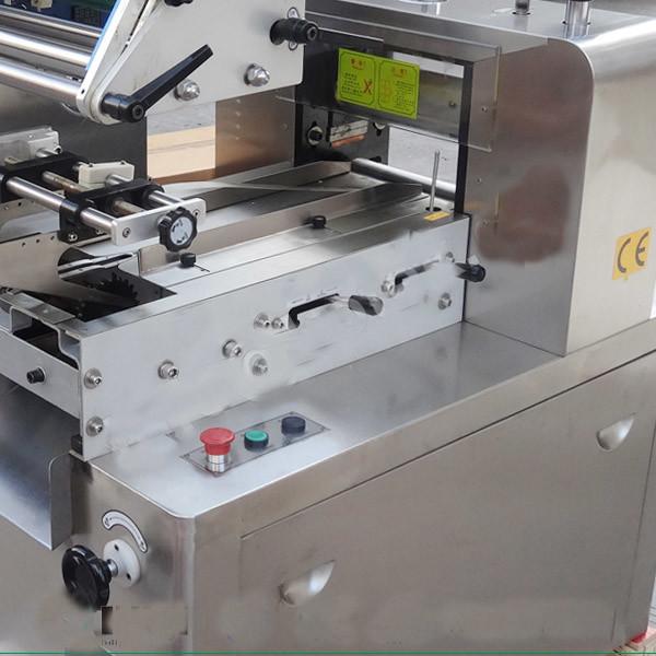 PLC Control Horizontal Flow Wrap Machine , CE Certificated Biscuit Packing
