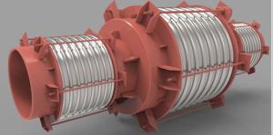 Corrugated Pressure Balanced Expansion Joint / Expansion Bellows For Pipes