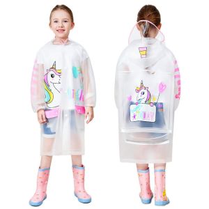 Kids Waterproof Raincoat, Children'S Raincoat Transparent Poncho, Students in