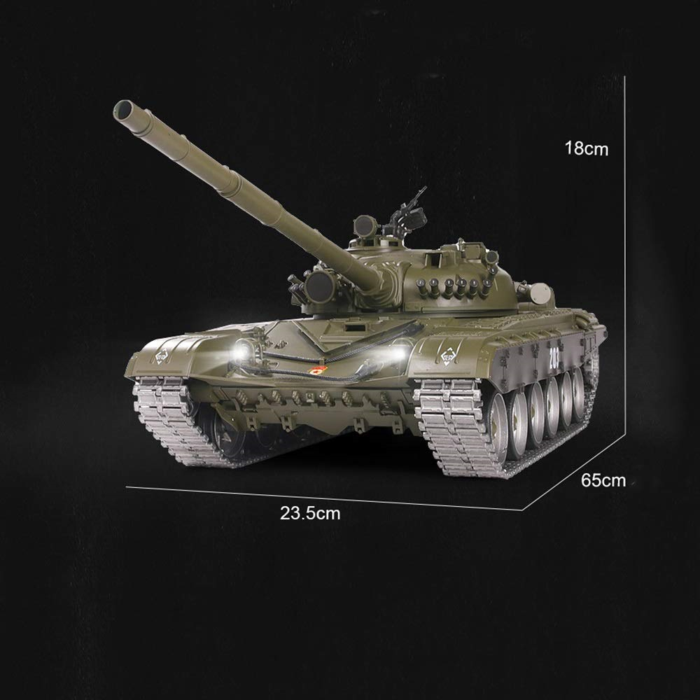 1/16 RC Tank Shooting Toy Car Electric Boys Toys with Music Smoke and Remote Control