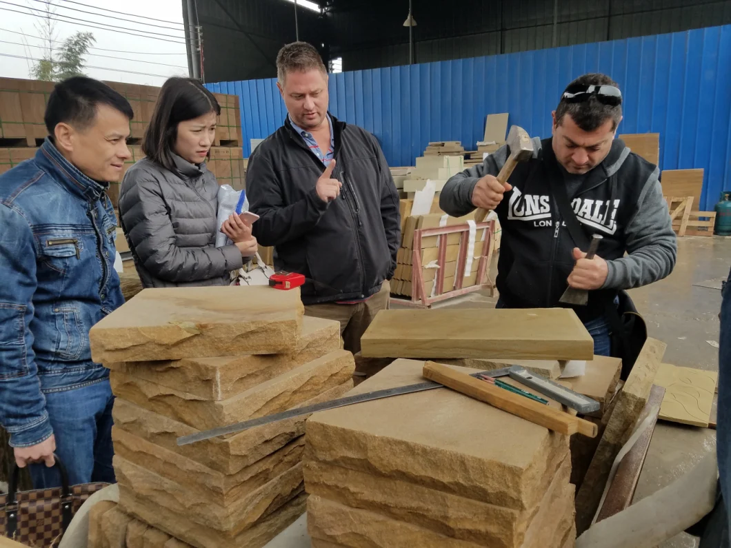 Wall Stone Natural White Sandstone for Wall Cladding