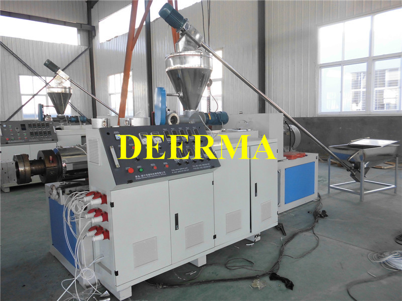 High Productivity PVC Cable Trunking Extruder Production Line With Hole Punching Machine
