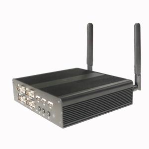 RK3399 Android Fanless industrial mini pc 4COM 5USB daul wifi BT iptv receiver