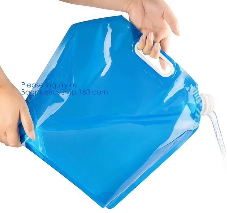 5L BPA Free Collapsible Water Bottle Foldable plastic Water Bag for Promotional/Camping/Climbing/Picnic/BBQ bagease pack