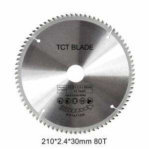 China 6600RPM TCT Circular Saw Blade 80T , Multi Functions Rotation Cutting Tools wholesale