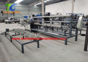 China 4000mm Width Fully Automatic Chain Link Fence Machine CNC PLC Controller on sale