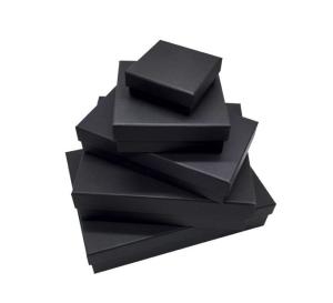 China Custom Size Board Game Jigsaw Square Matte Black Head Gift box wholesale