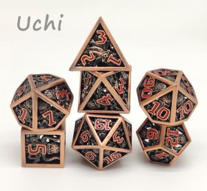 Sturdy Nontoxic Resin Dice Set , Multipurpose Tiny Polyhedral Dice