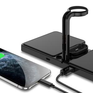 China 6in1 Multi Function Pen Holder Wireless Charger Fast Charging For Apple on sale
