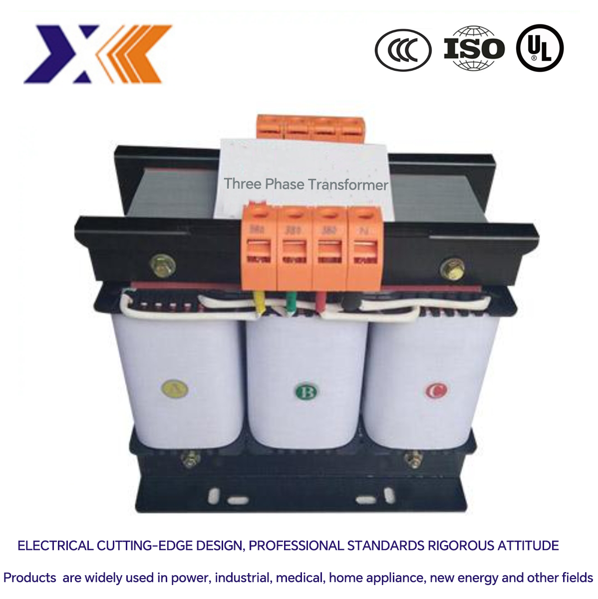 Three Phase Dry Type Transformer Output Capacitor Transformer for Industrial Purposes