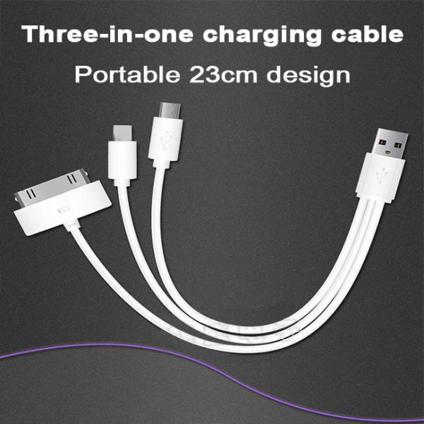 Fast Charger Cable Multifunctional USB Cable 8 In 1 Android Type C 1m Iphone