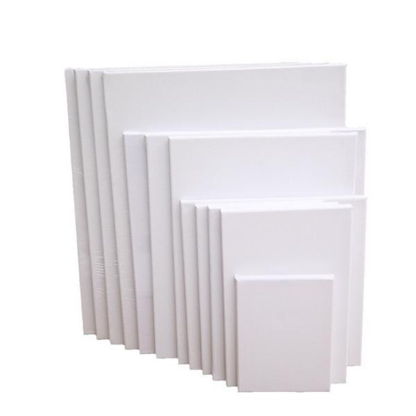 Quality 380g Pure Cotton Stretched Canvas Board Square Shape Customized Size for sale