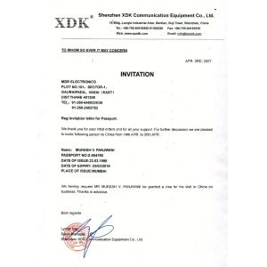 Hont Electrical Co., Ltd Certifications