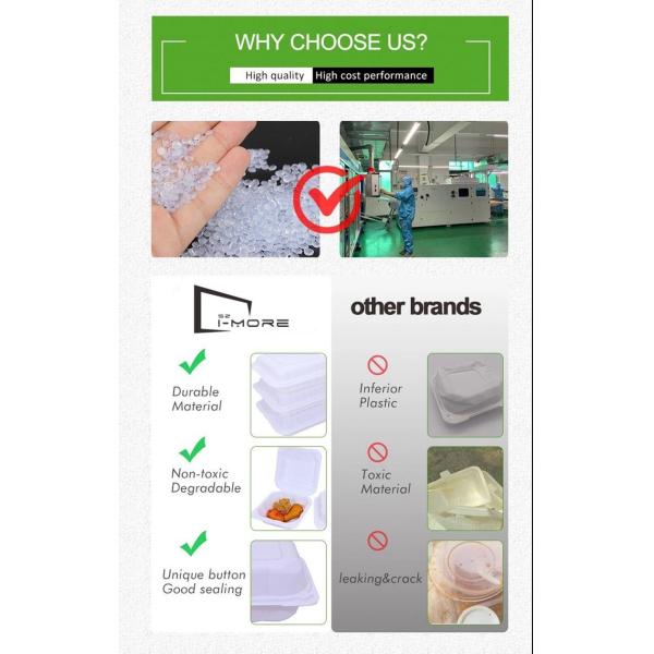4 Compartment PP 1L Disposable Takeaway Food Container