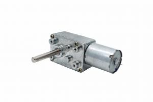 China Dc Micro Worm Gear Motor With Encoder Gearbox 24V For Household Applications wholesale