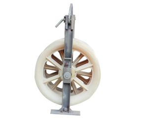 China 916mm Diameter MC Nylon Transmission Line Stringing Pulley Block With 5 Wheels wholesale