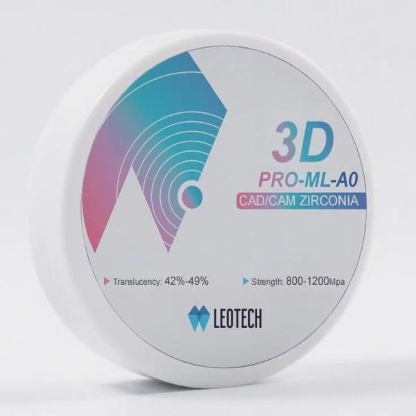 Quality 3D CAD/CAM Zirconia Block 42-49% Translucency Full-Arch Prosthesis Al₂O₃ <0.15% for sale
