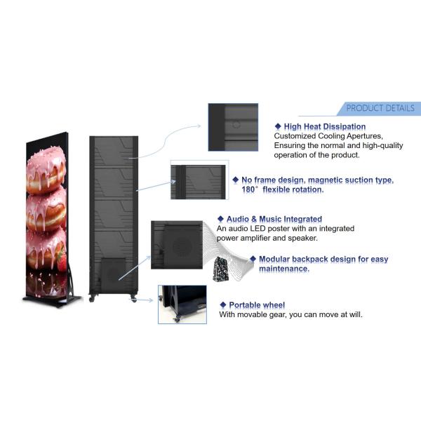 Frame-free Digital Poster Full Flip-chip Common Cathode COB Mini LED For Advertising