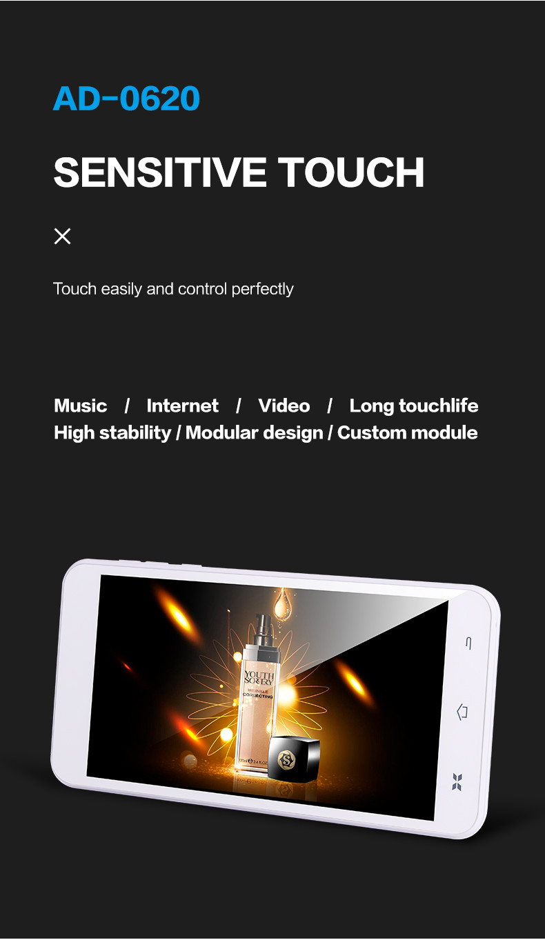 5 Points Capacitive Touch Lcd Ad Display Android Media Player Digital Signage
