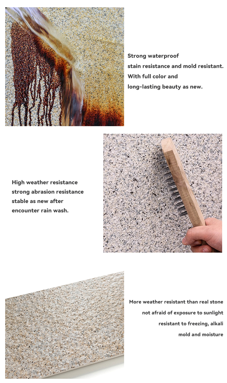 Easy Application Granite Texture Direct Supply with Acrylic Material and MF Tio2
