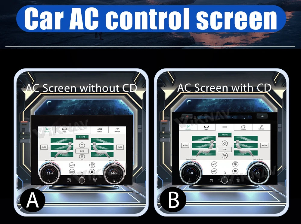 Viknav Fit For Land Range Rover Vogue L405 2013-2017 10.4 inch Car air Conditioning Panel Climate Board AC Panel