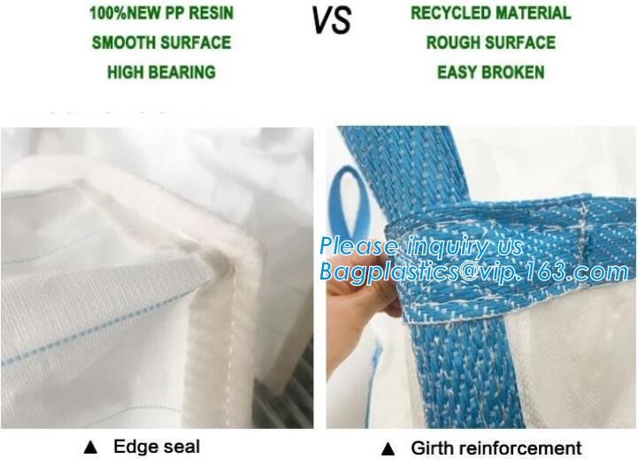 customizable PP u-panel baffle big bag /coated white woven PP jumbo bag/ventilated 4 panel baffle bag/all colors availab