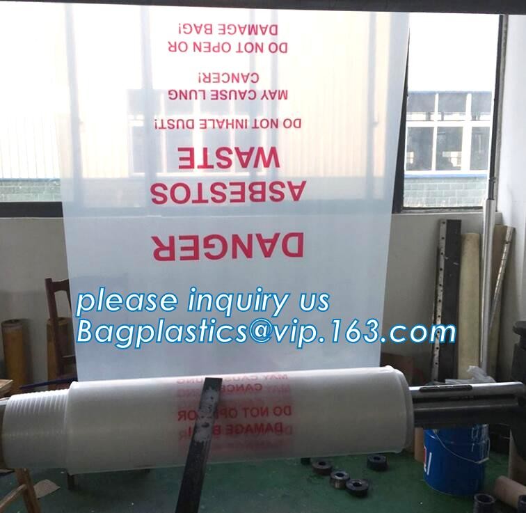 Heavy Duty Construction Plastic Asbestos Bag Waste Bag,Heavy Duty Disposal Polythene bags For Asbestos Removal BAGEASE