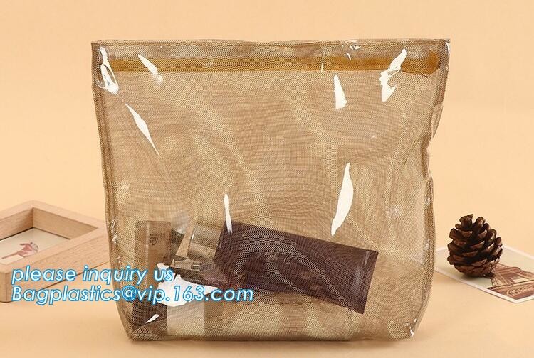 Promotional Low MOQ colorful A5 size matte waterproof mesh PVC file pocket folder/document bag with zipper and custom lo
