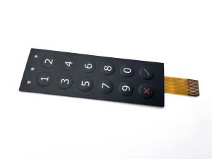 China 500K Cycle Small Membrane Push Button Switch With Pantone Color LED Windows on sale
