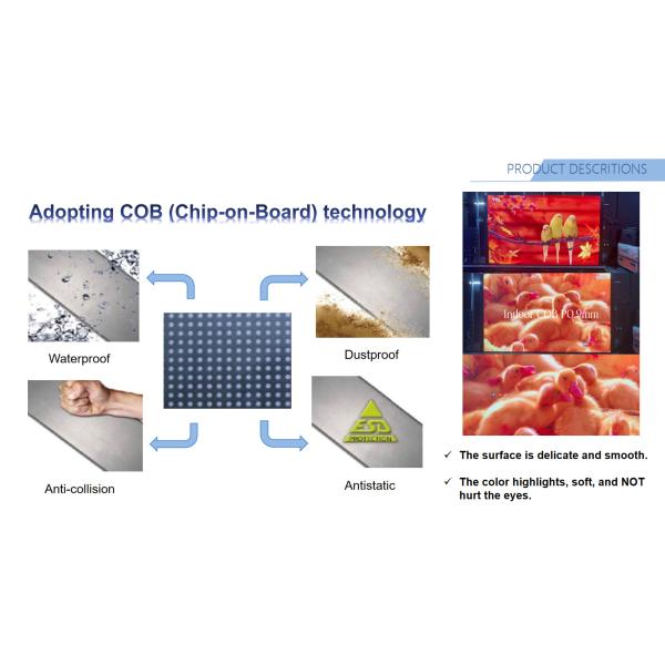 Frame-free Digital Poster Full Flip-chip Common Cathode COB Mini LED For Advertising